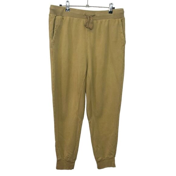 FRAME Easy Sweat Jogger Pants Vintage Camel Women’s Size Medium Organic Cotton - Picture 2 of 13